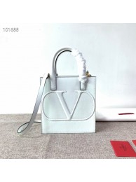 VALENTINO Origianl leather tote V2022 white Tl19419tg76