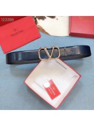 Valentino Original Calf Leather Belt wide 4.0CM 3603 blue Tl20764LG44