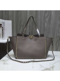 VALENTINO Rockstud large tote 0973 grey Tl19642nE34