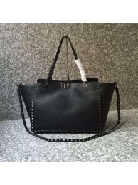 VALENTINO Rockstud large tote A0973 black Tl19637dw37