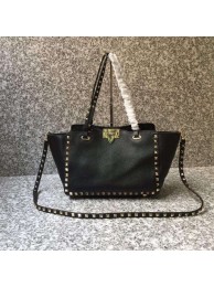 VALENTINO Rockstud medium tote 0972 black Tl19634uZ84