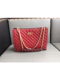 Valentino Starry Series Shopping Bag Original Sheepskin Leather 0346 red Tl19696rd58