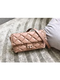 VALENTINO VLOCK Origianl leather shoulder bag 0053 pink Tl19436kC27