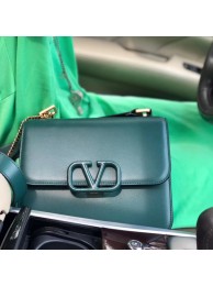 VALENTINO VLOCK Origianl leather shoulder bag 0908 green Tl19454Oq54