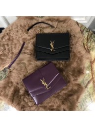 YSL Medium Sulpice Chain Bag In Burgundy Leather Y6253 Tl14995FA31